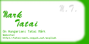 mark tatai business card